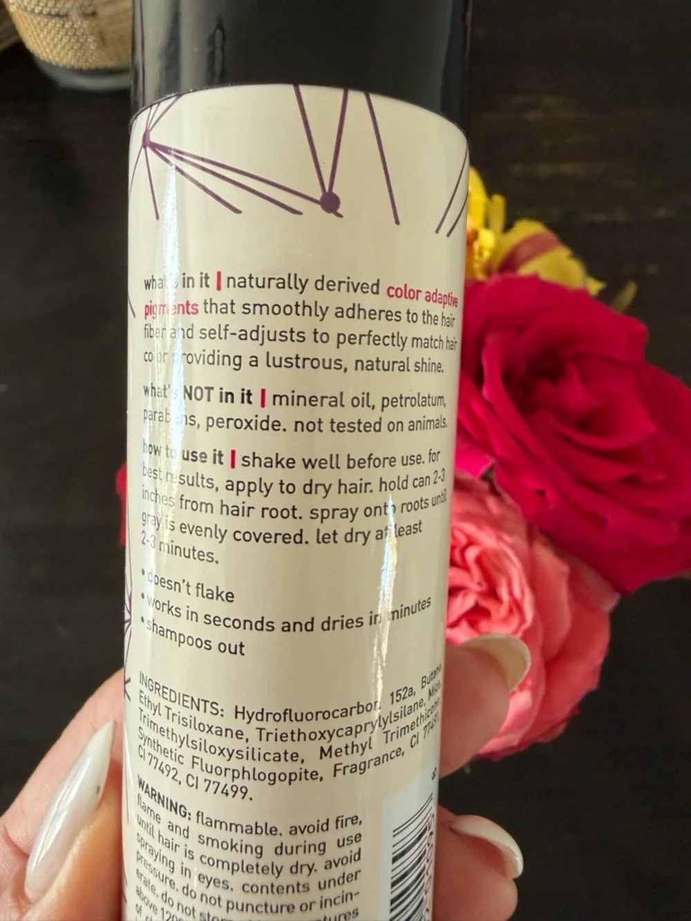 Medium Brown Root Concealer Spray - Temporary Color Touch-Up